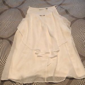 Spaghetti strap chiffon blouse